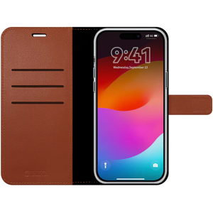 Valenta Book Case Leather Brown - Gel Skin Iphone Se 2020/2022/8