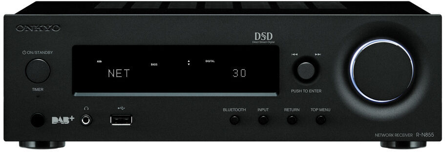 Onkyo R-N855 Netværks Stereo Receiver Sort