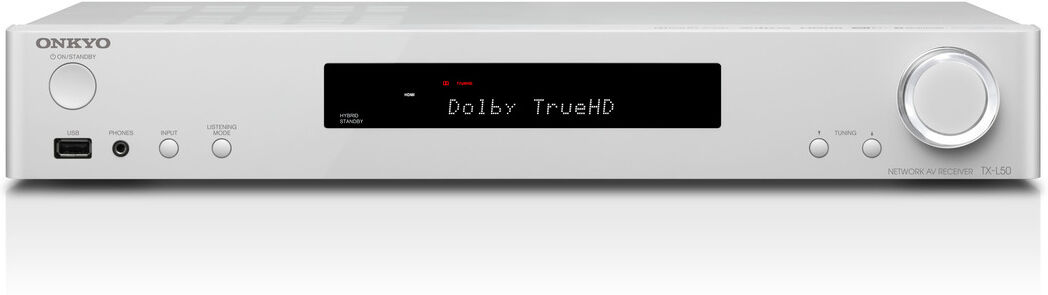 Onkyo Tx-L50 Slim Netværks Surround Receiver Hvid Onkyo Tx-L50 Slim Netværks Surround Receiver Hvid