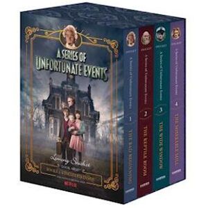 Lemony Snicket A Series Of Unfortunate Events #1-4 Netflix Tie-In Box Set