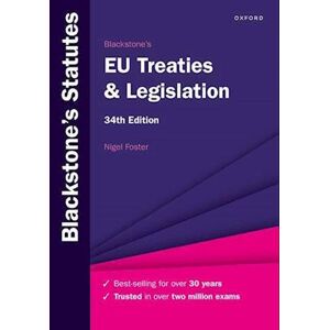 Nigel Foster Blackstone'S Eu Treaties & Legislation