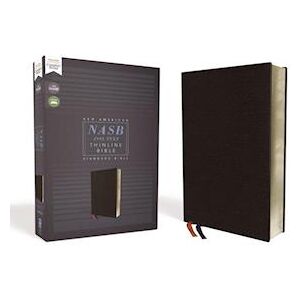 Zondervan Nasb, Thinline Bible, Bonded Leather, Black, Red Letter Edition, 1995 Text, Comfort Print