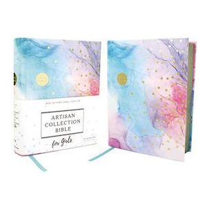 Zondervan Niv, Artisan Collection Bible For Girls, Cloth Over Board, Multi-Color, Art Gilded Edges, Red Letter Edition, Comfort Print