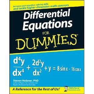 Steven Holzner Differential Equations For Dummies