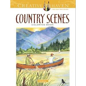 Dot Barlowe Country Scenes Coloring Book
