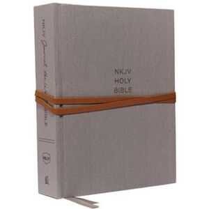 Thomas Nelson Nkjv, Journal The Word Bible, Hardcover, Gray, Red Letter Edition, Comfort Print