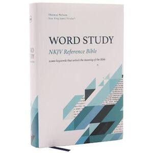 Thomas Nelson Nkjv, Word Study Reference Bible, Hardcover, Red Letter, Thumb Indexed, Comfort Print