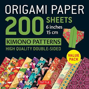 Tuttle Publishing Origami Paper 200 Sheets Kimono Patterns 6 (15 Cm)