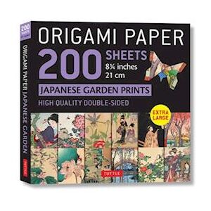 Origami Paper 200 Sheets Japanese Garden Prints 8 1/4