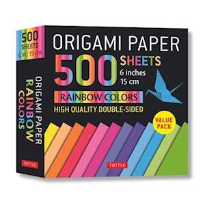 Origami Paper 500 Sheets Rainbow Colors 6