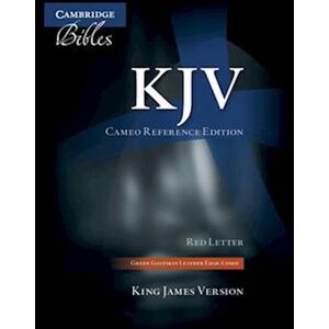 Kjv Cameo Reference Edition, Green Goatskin Leather, Red-Letter Text, Kj456:Xre