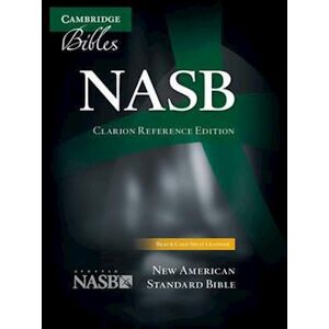 Nasb Clarion Reference Bible, Black Calf Split Leather, Ns484:X