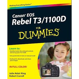 Julie Adair King Canon Eos Rebel T3/1100d For Dummies