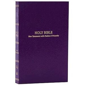 Thomas Nelson Kjv, Pocket New Testament With Psalms And   Proverbs, Softcover, Purple, Red Letter, Comfort Print