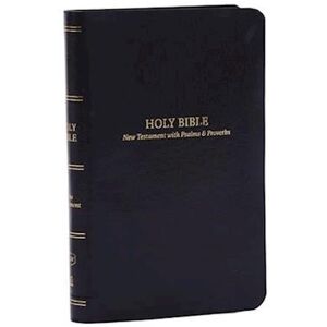 Thomas Nelson Kjv, Pocket New Testament With Psalms And   Proverbs, Leatherflex, Black, Red Letter, Comfort Print