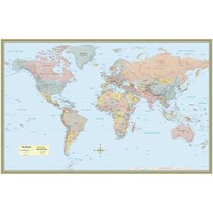 Mapping Specialists World Map-Laminated