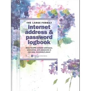 Hydrangeas Large-Format Internet Address & Password Logbook