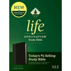 Nlt Life Application Study Bible, Third Edition (Red Letter, Leatherlike, Black/onyx)