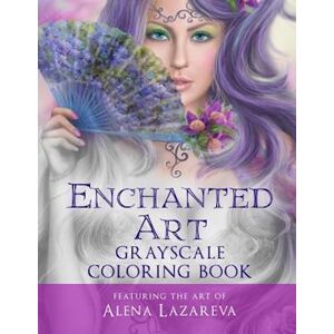 Cheryl Casey Enchanted Art Grayscale Coloring Book