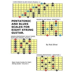 Rob Silver Pentatonic And Blues Scales For Eight String Guitar