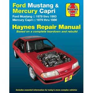 Haynes Publishing Ford Mustang, Ghia & Cobra (1979-1993) & Mercury Capri, Ghia & Rs (1979-1986) In-Line 4 Cyl & 6 Cyl, V6 & V8 Haynes Repair Manual (Usa)