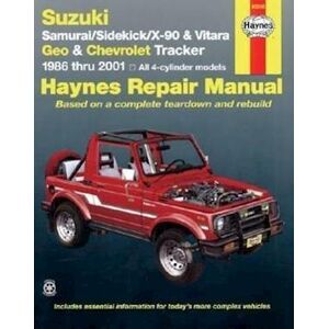 Haynes Publishing Suzuki Samurai (86-95), Sidekick (89-98), X-90 (96-98) & Vitara (99-01), Geo Tracker (86-97) & Chevrolet Tracker (98-01) Haynes Repair Manual (Usa)