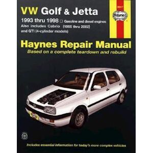 Haynes Publishing Vw Golf, Gti And Jetta (93-98) And Vw Cabrio (95-02) Petrol & Diesel Haynes Repair Manual (Usa)