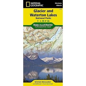 National Geographic Maps Glacier And Waterton Lakes National Parks