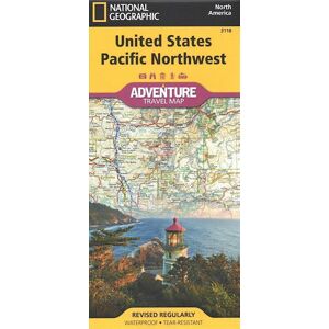 National Geographic Maps United States, Pacific Northwest