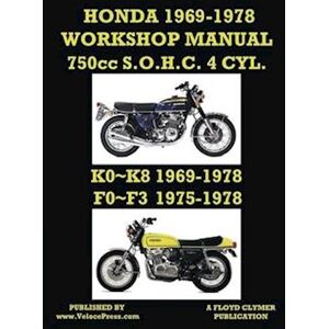 Floyd Clymer Honda 1969-1978 Workshop Manual 750cc Sohc 4 Cylinder K0~k8 & F0~f3