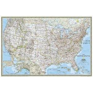 National Geographic Maps United States Classic, Poster Size, Tubed