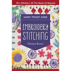 Christen Brown Embroidery Stitching Handy Pocket Guide