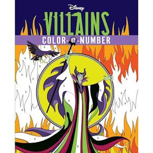 Editors of Thunder Bay Press Disney Villains Color-By-Number