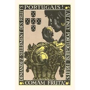 Vintage Journal Eat Only Portuguese Fruit, Woodcut