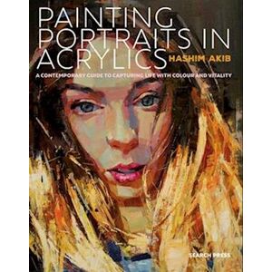 Hashim Akib Painting Portraits In Acrylics