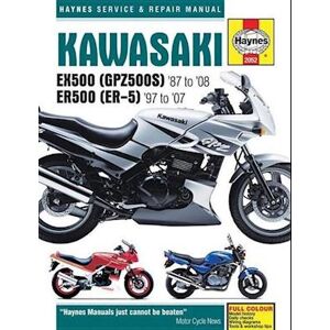 Haynes Publishing Kawasaki Ex500 (Gpz500s) & Er500 (Er-5) (87 - 05)