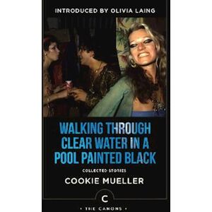 Cookie Mueller Walking Through Clear Water In A Pool Painted Black