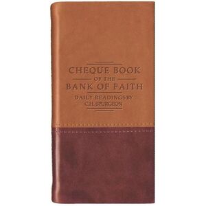 C. H. Spurgeon Chequebook Of The Bank Of Faith – Tan/burgundy