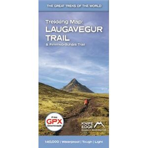 Andrew McCluggage Trekking Map: Iceland'S Laugavegur Trail (& Fimmvorduhals Trail)