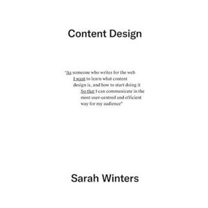 Sarah Winters Content Design