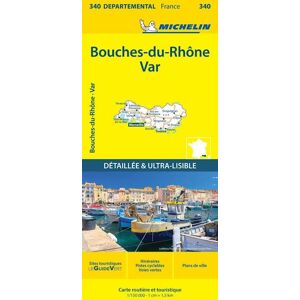 Michelin France Blad 340: Bouches Du Rhone, Var