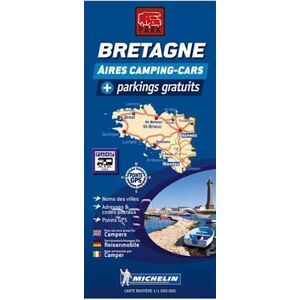 Michelin Brittany - Bretagne: Autocamper Map - Aires Camping-Cars