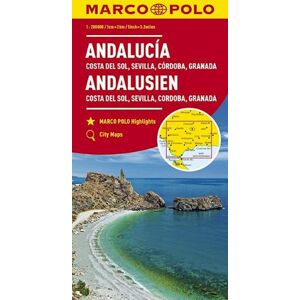 Andalusia, Costa Del Sol, Seville, Cordoba, Granada Marco Polo Map