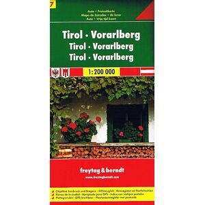 Tyrol - Vorarlberg, Freytag & Berndt Road Map