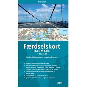 Færdselskort Danmark 2023-2024