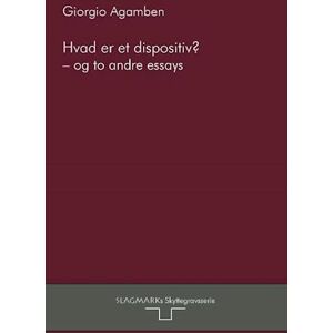 Giorgio Agamben Hvad Er Et Dispositiv?