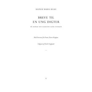 Rainer Maria Rilke Breve Til En Ung Digter
