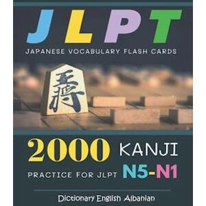 Osaka 2000 Kanji Japanese Vocabulary Flash Cards Practice For Jlpt N5-N1 Dictionary English Albanian