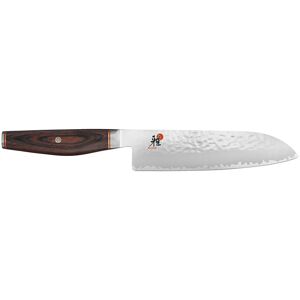 MIYABI 6000 MCT Santokukniv 18 cm, Brun, Glatslebet