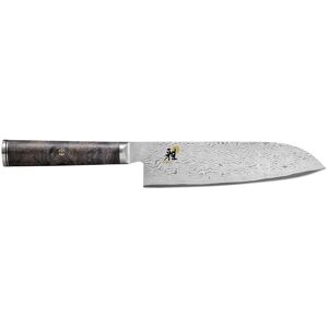 MIYABI 5000 MCD 67 Santokukniv 18 cm, Brun-Sort, Glatslebet